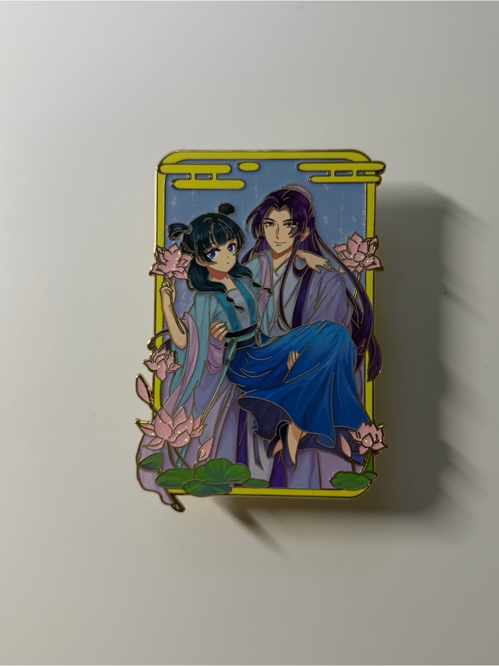 The Apothecary Diaries Froggy JinMao Enamel Pin Blue Gradient Riotrosepins